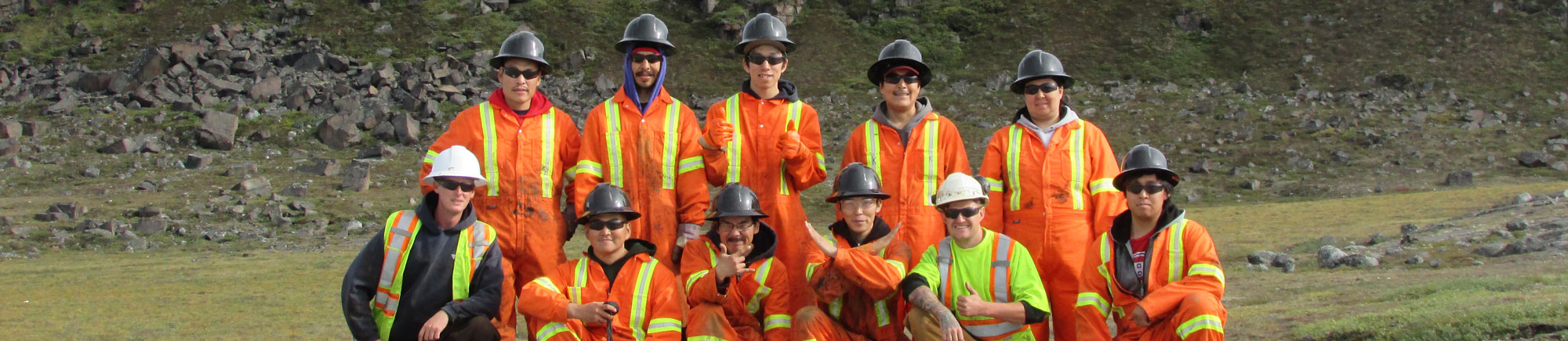 Geotech employees pose for camera